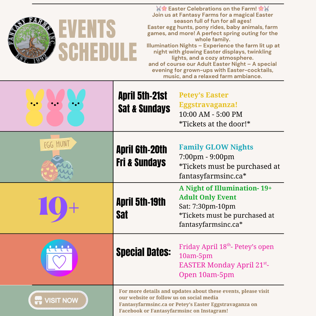 events schedule